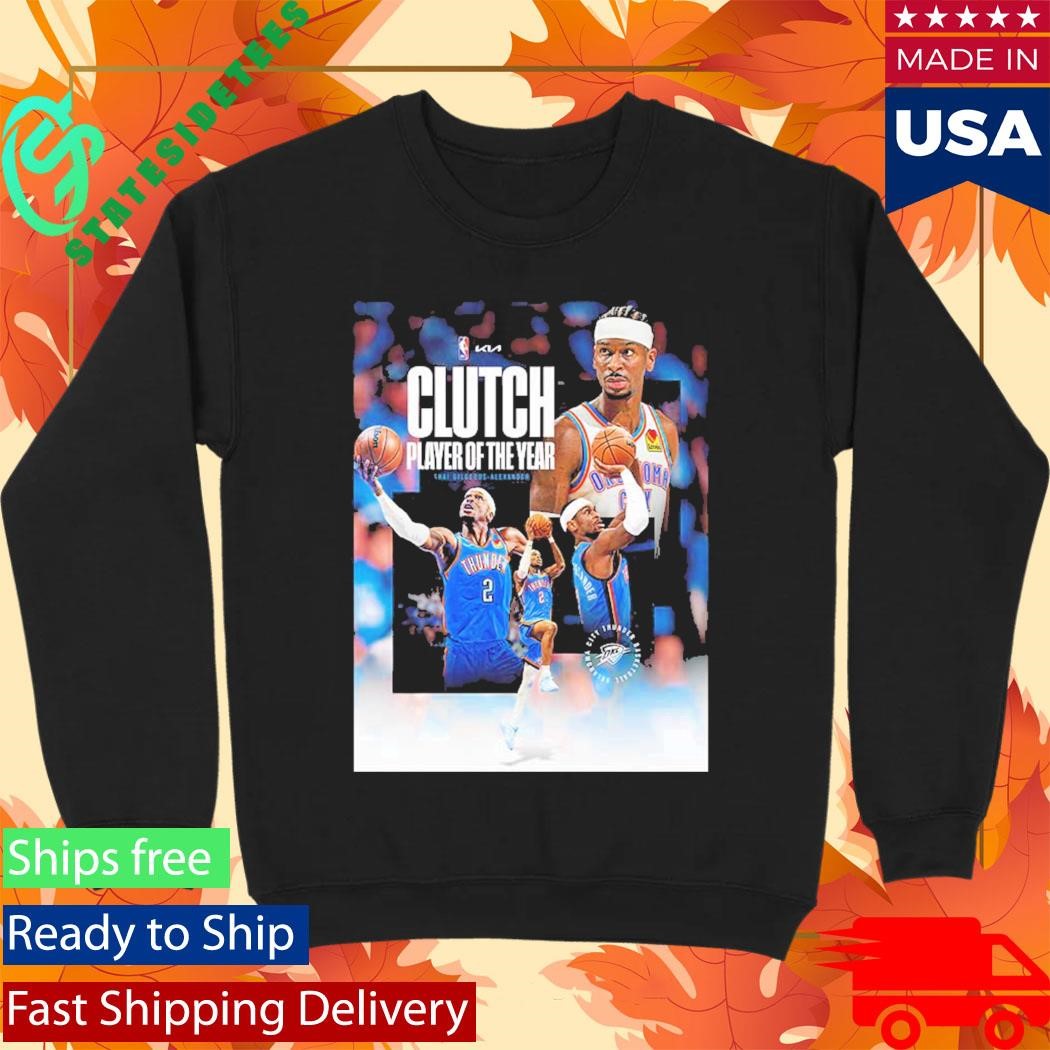 Shai Gilgeous Alexander SGA Clutch Player Of The Year 2026 NBA Season Shirt