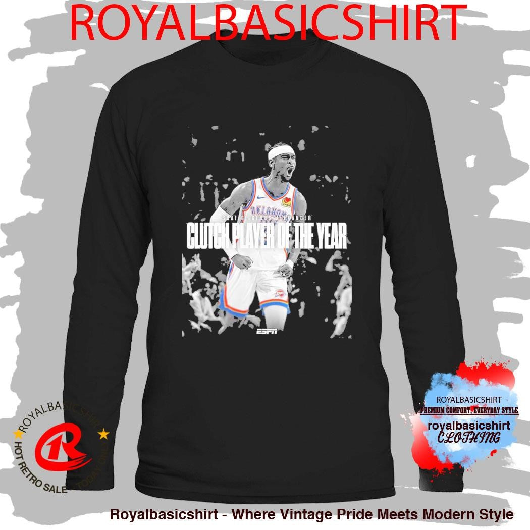 Shai Gilgeous Alexander SGA Clutch Player Of The Year 2026 T-Shirt
