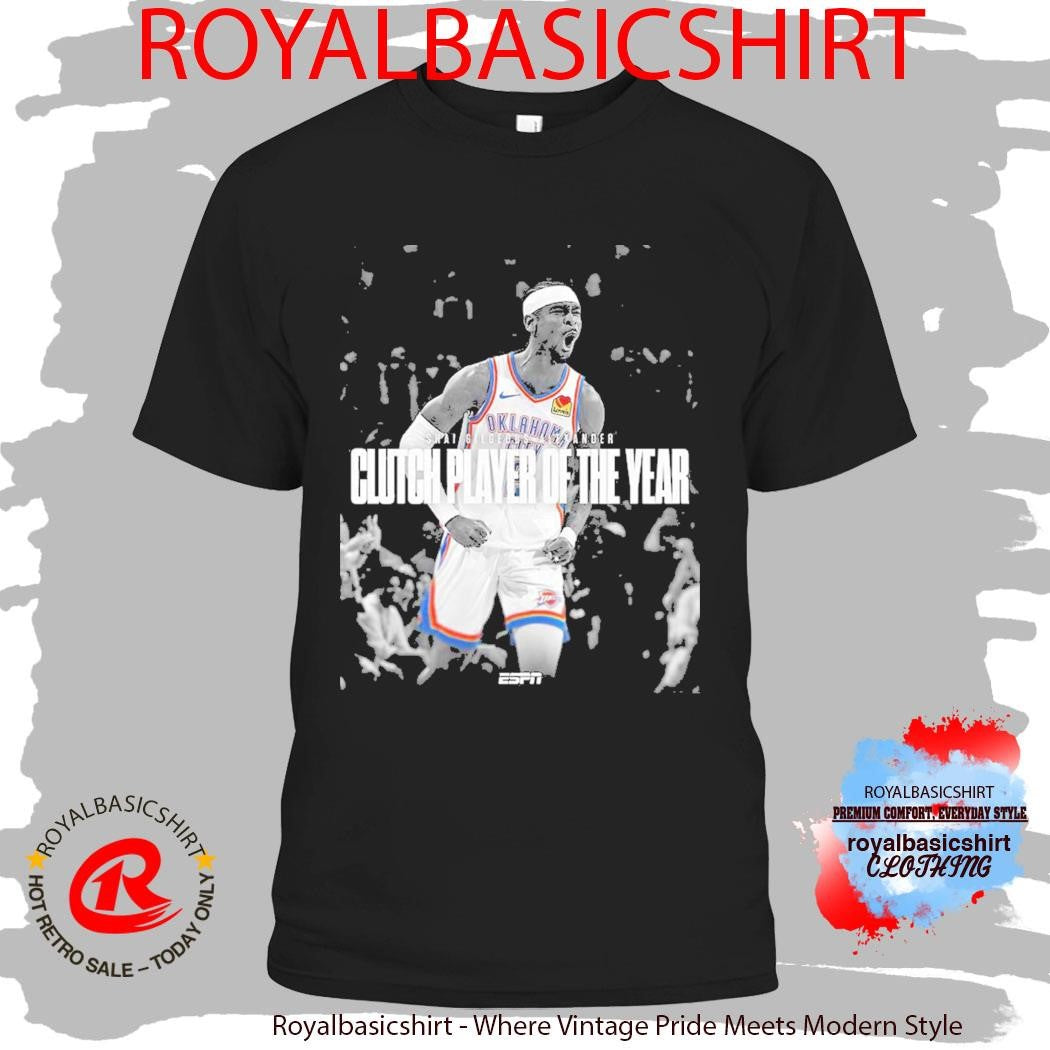 Shai Gilgeous Alexander SGA Clutch Player Of The Year 2026 T-Shirt