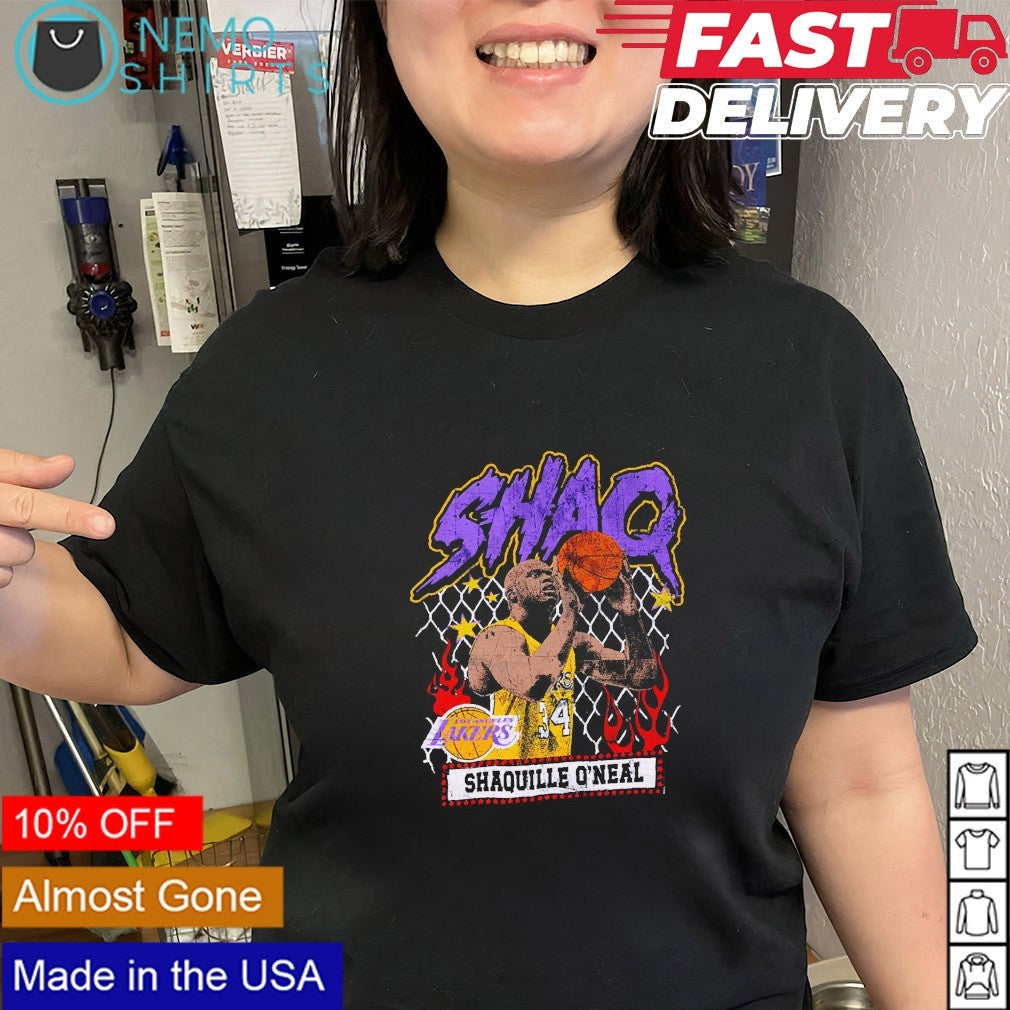 Shaq Shaquille O’Neal Los Angeles Lakers graphic shirt