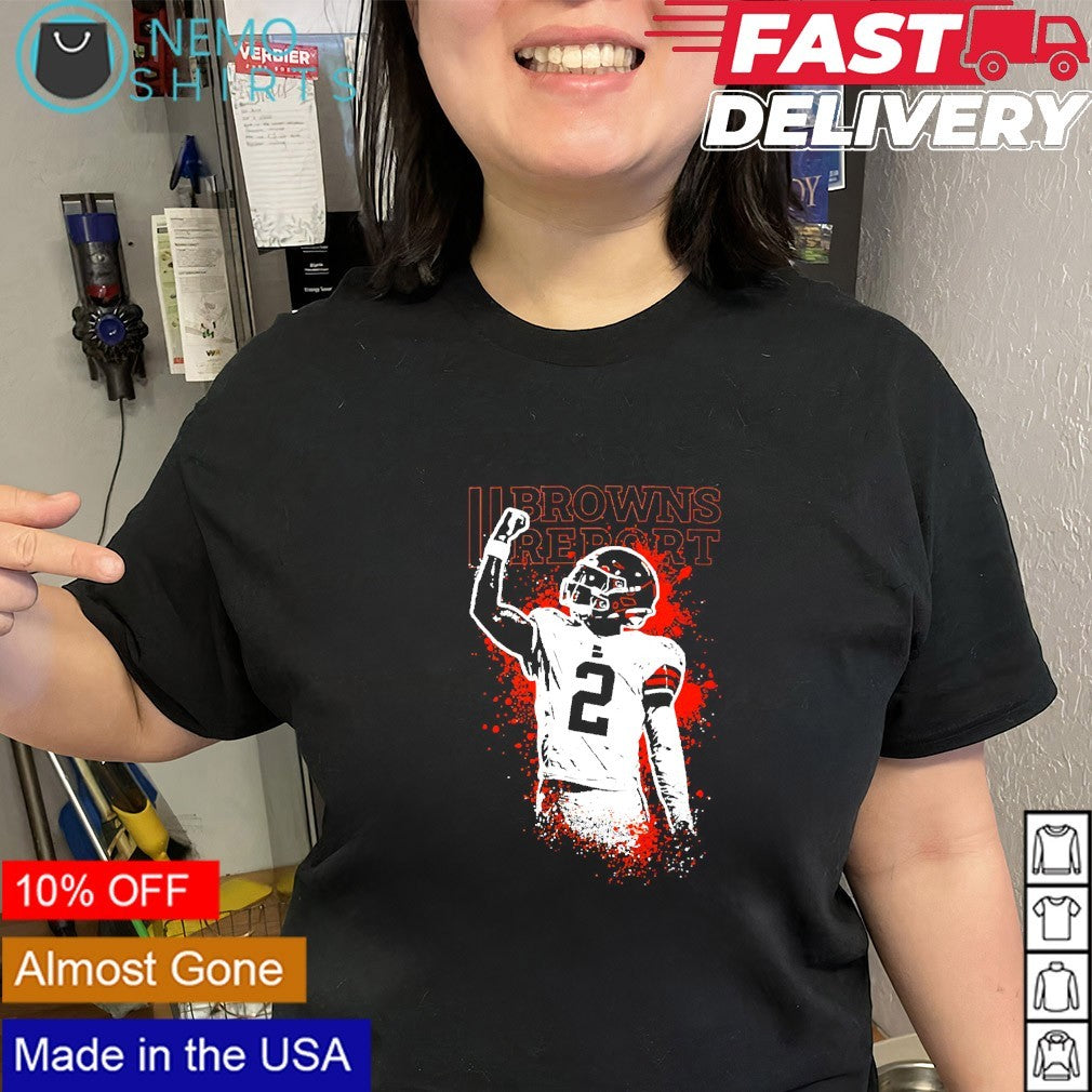Shedeur Sanders 2 Cleveland Browns report shirt
