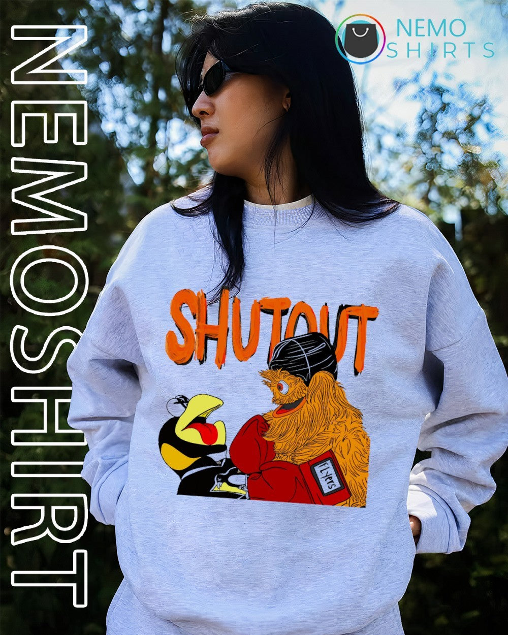 Shutout Gritty beat Iceburgh Philadelphia FLyers vs Pittsburgh Penguins shirt