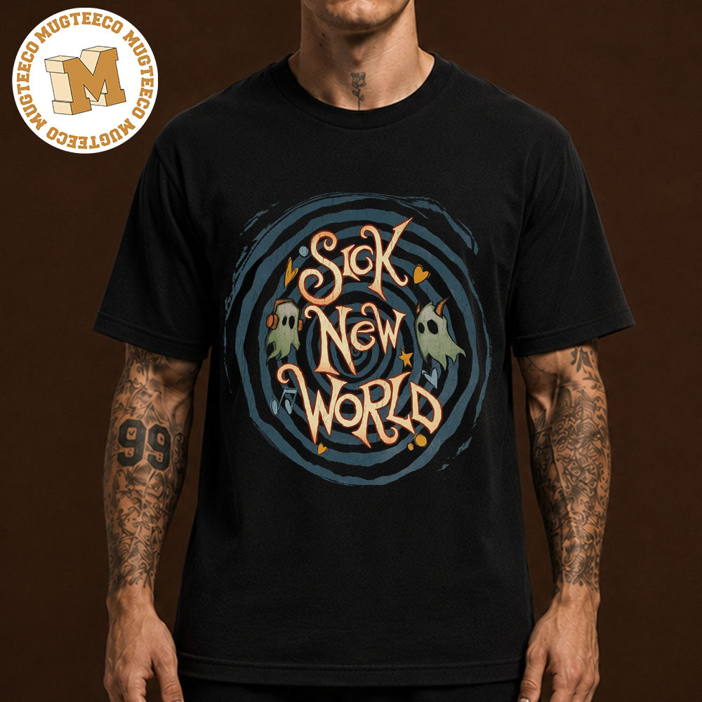 Sick New World Merch Tee Ghost Spiral Lineup Unisex T-Shirt