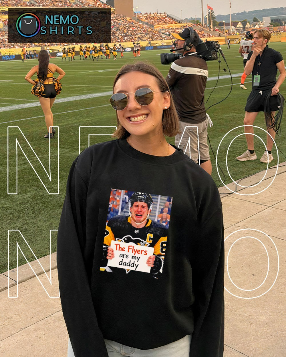 Sidney Crosby Pittsburgh Penguins holding the Flyers are my daddy shirt