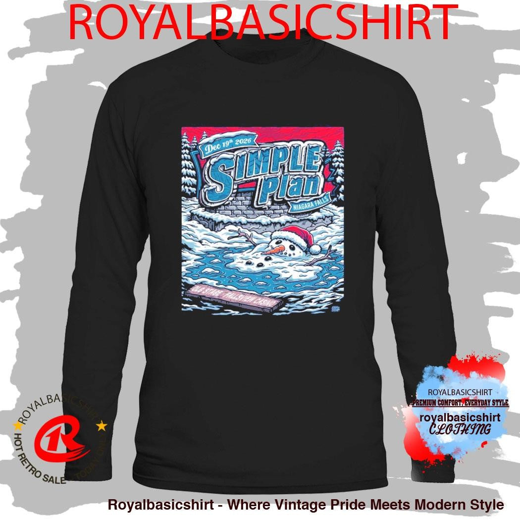 Simple Plan OLG Stage At Fallsview Casino In Niagara Falls ON On December 19 2026 Shirt