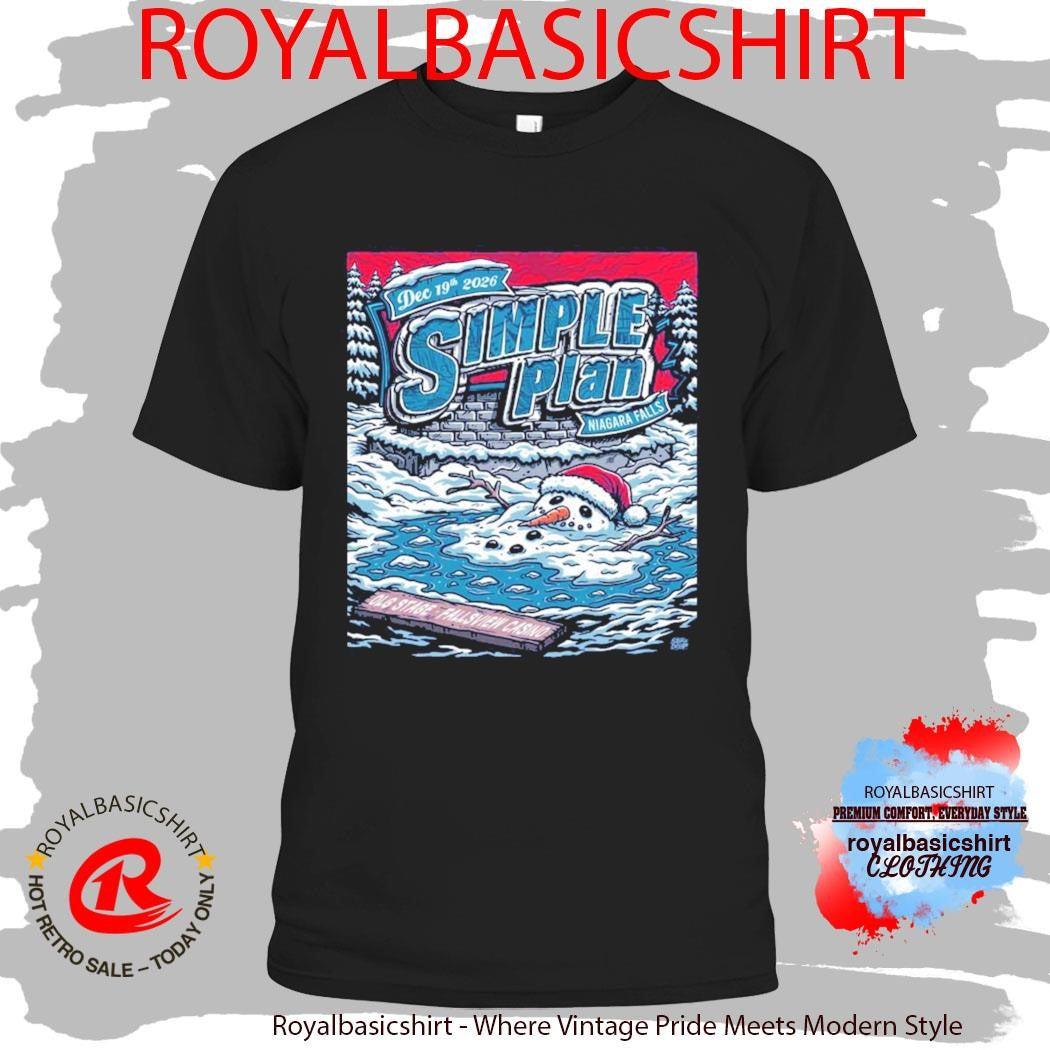 Simple Plan OLG Stage At Fallsview Casino In Niagara Falls ON On December 19 2026 Shirt