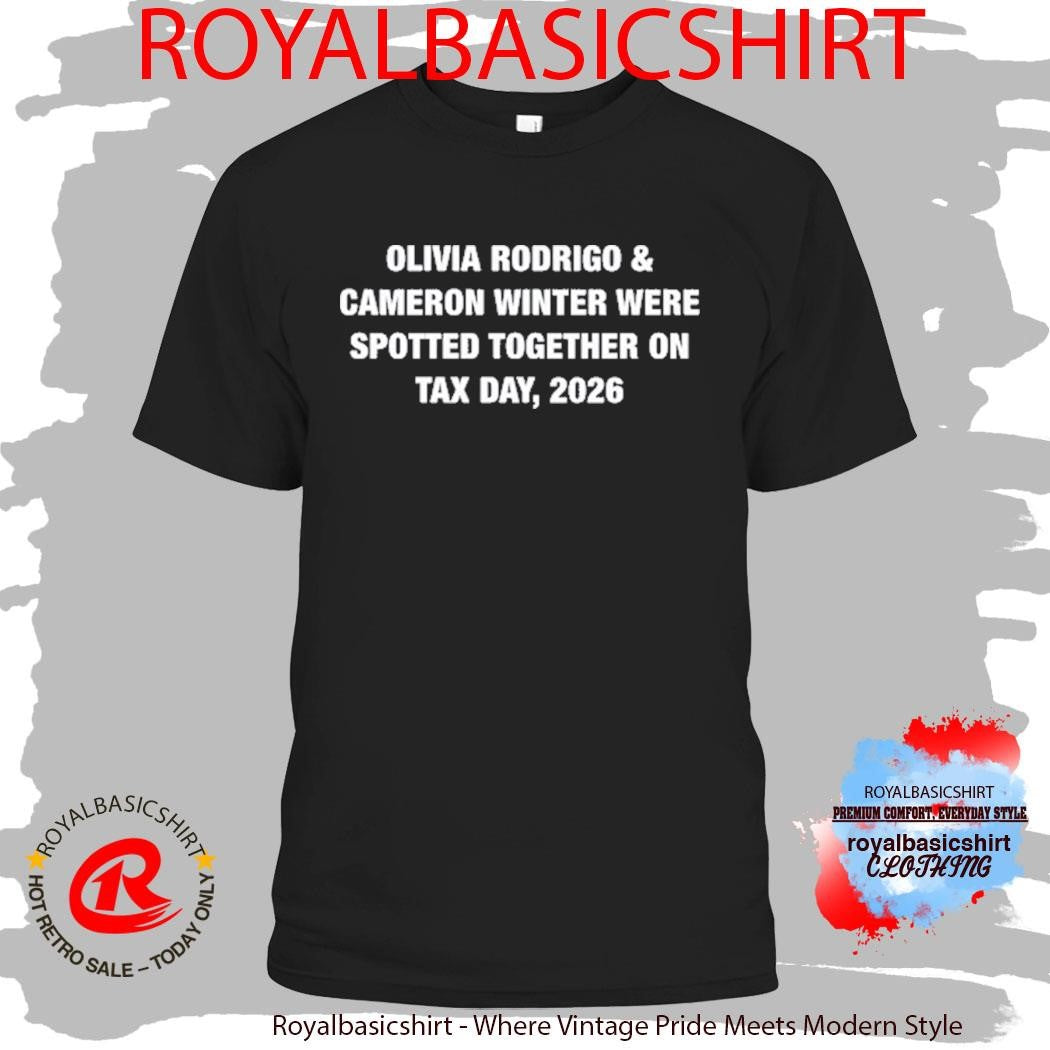 Singers Were Spotted Together on Tax Day, 2026 Shirt