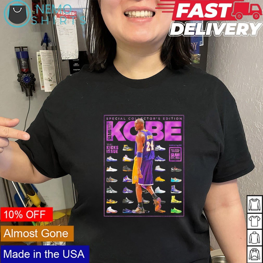 Slam Kobe Bryant Los Angeles Lakers the kicks Issue Special Collector’s Edition shirt