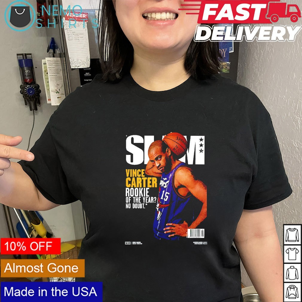 Slam Vince Carter rookie of the year no doubt Toronto Raptors shirt