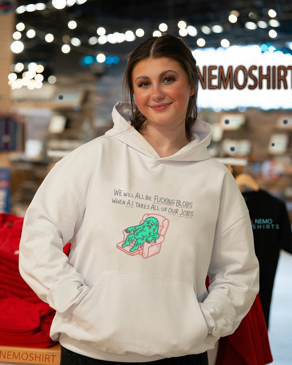 Slime Monster we will all be fucking blobs when A.I. takes all of our jobs shirt