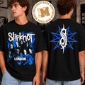 Slipknot London Merch Tee Blue Horizon Logo Two Sided Unisex T-Shirt