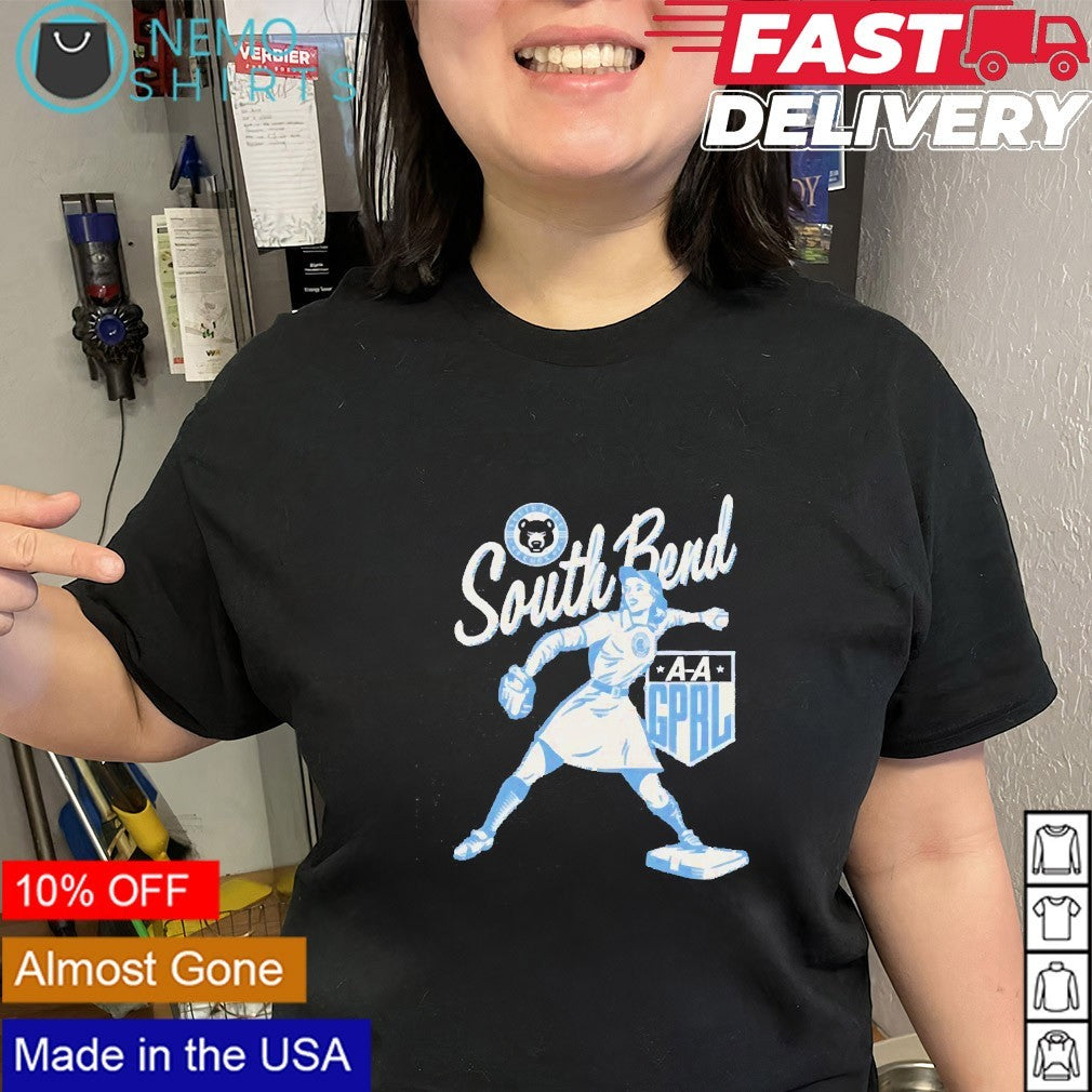 South Bend Cubs all American girls baseball league shirt