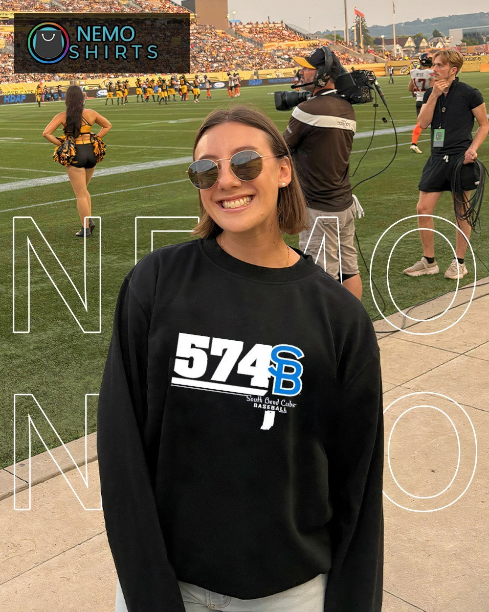South Bend Cubs baseball 574 area code shirt