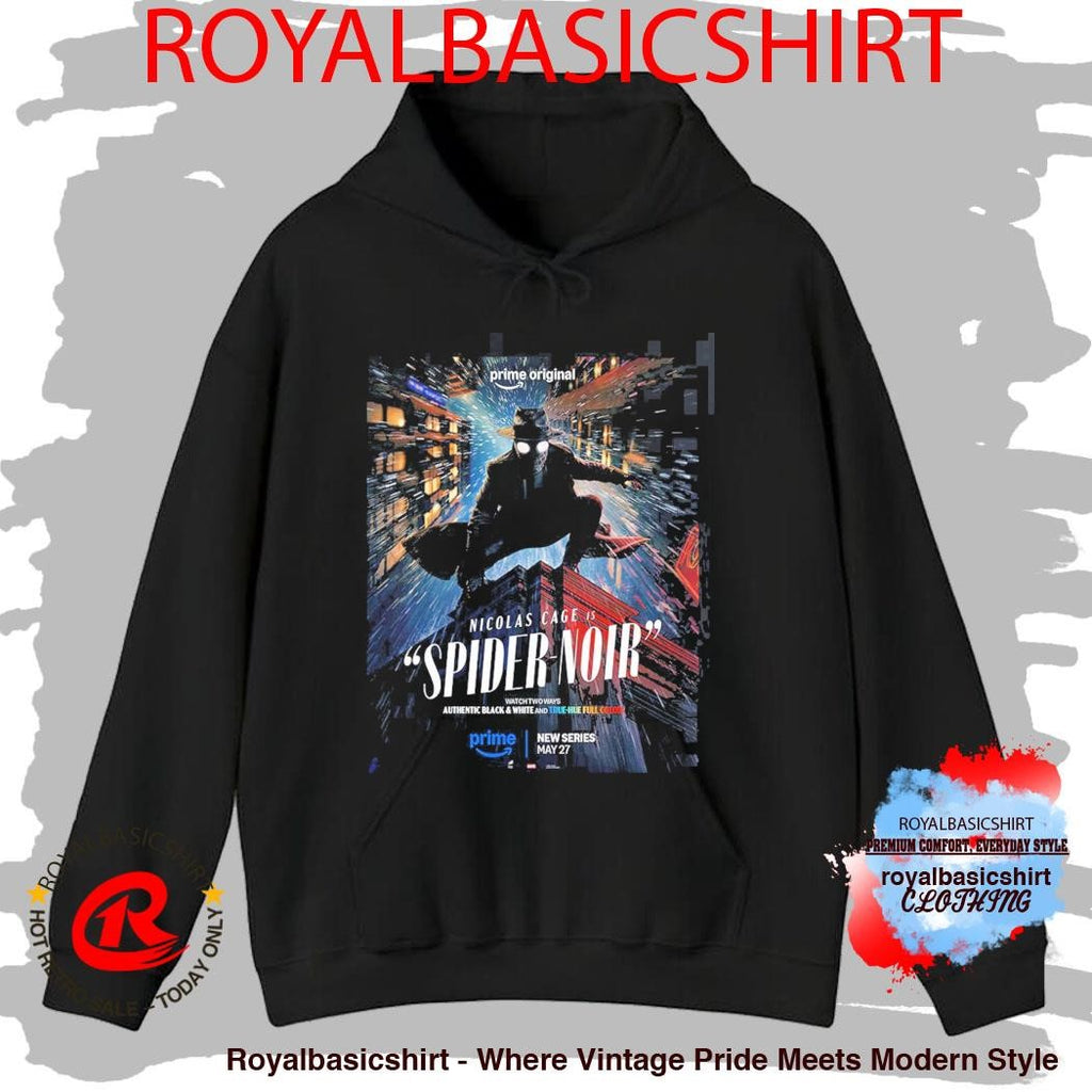 Spider-Noir Starring Nicolas Cage New Series Poster True Hue Full Color Version T-Shirt