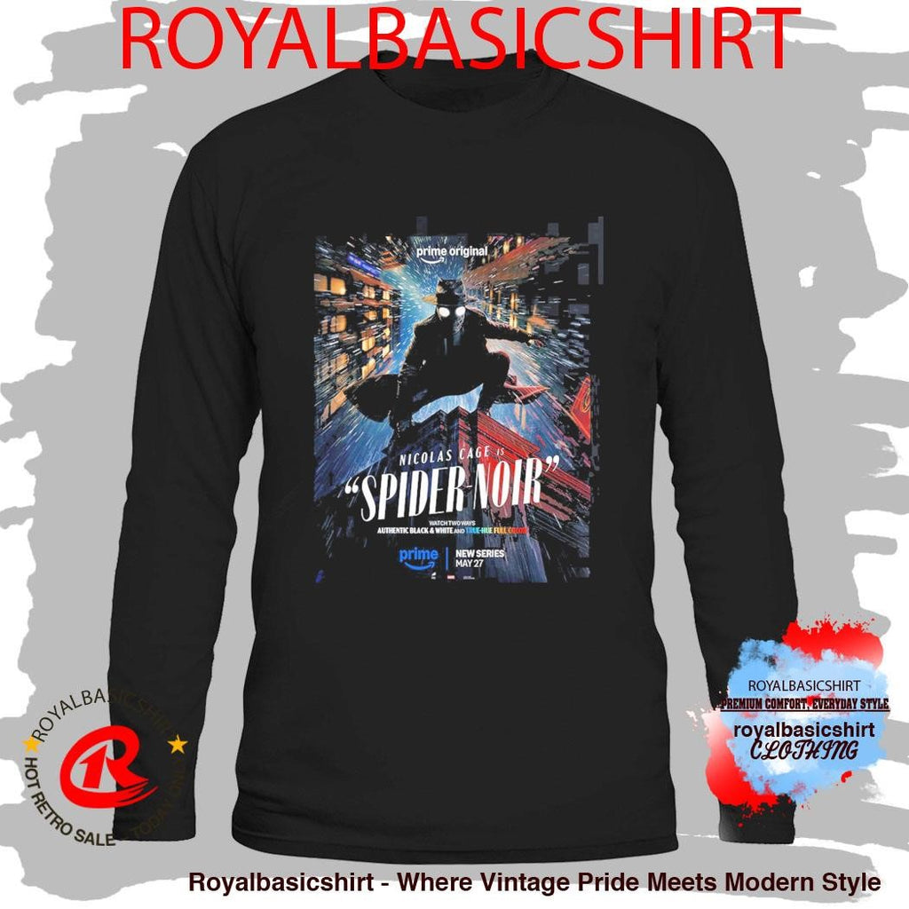 Spider-Noir Starring Nicolas Cage New Series Poster True Hue Full Color Version T-Shirt