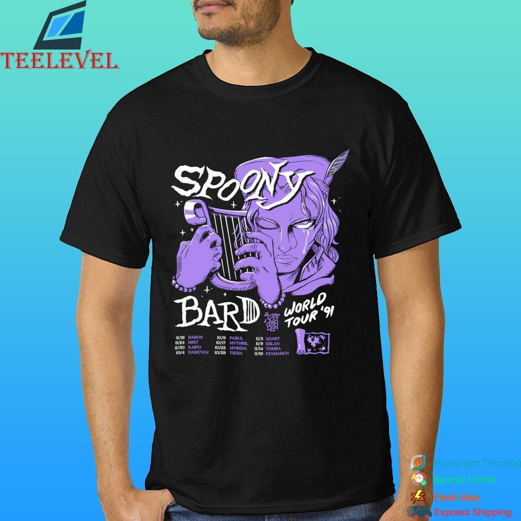 Spoony Bard World Tour ’91 Terry Mack Shirt