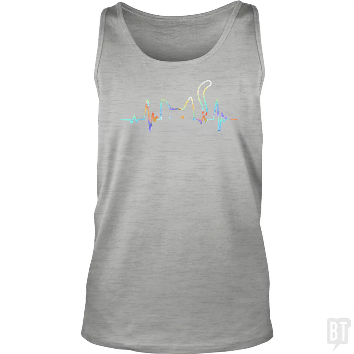 Heartbeat Cat Lover Tank Top