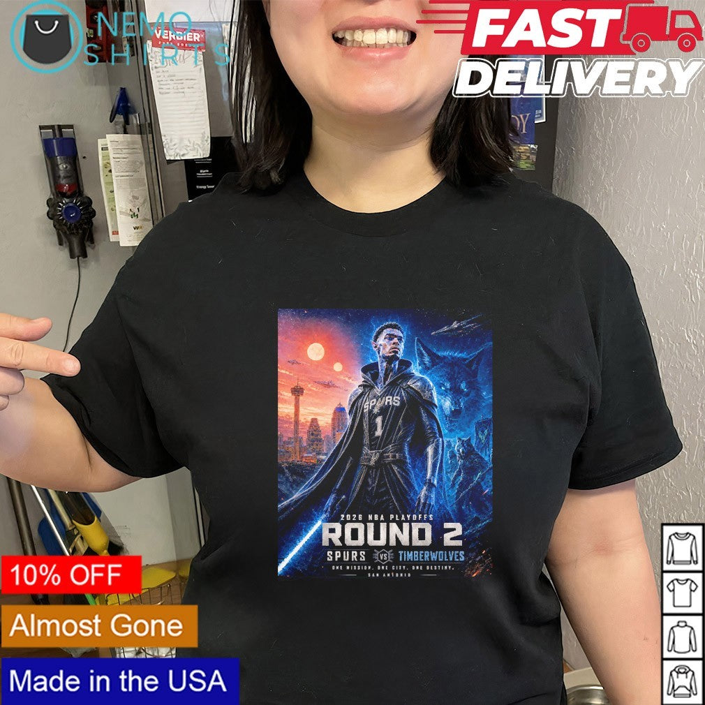 Spurs vs Timberwolves 2026 NBA Playoffs round 2 shirt