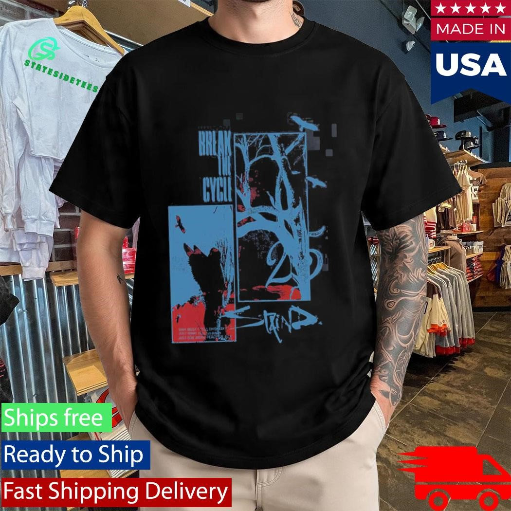 Staind Break the Cycle 25 Anniversary Peaceful Day T-Shirt