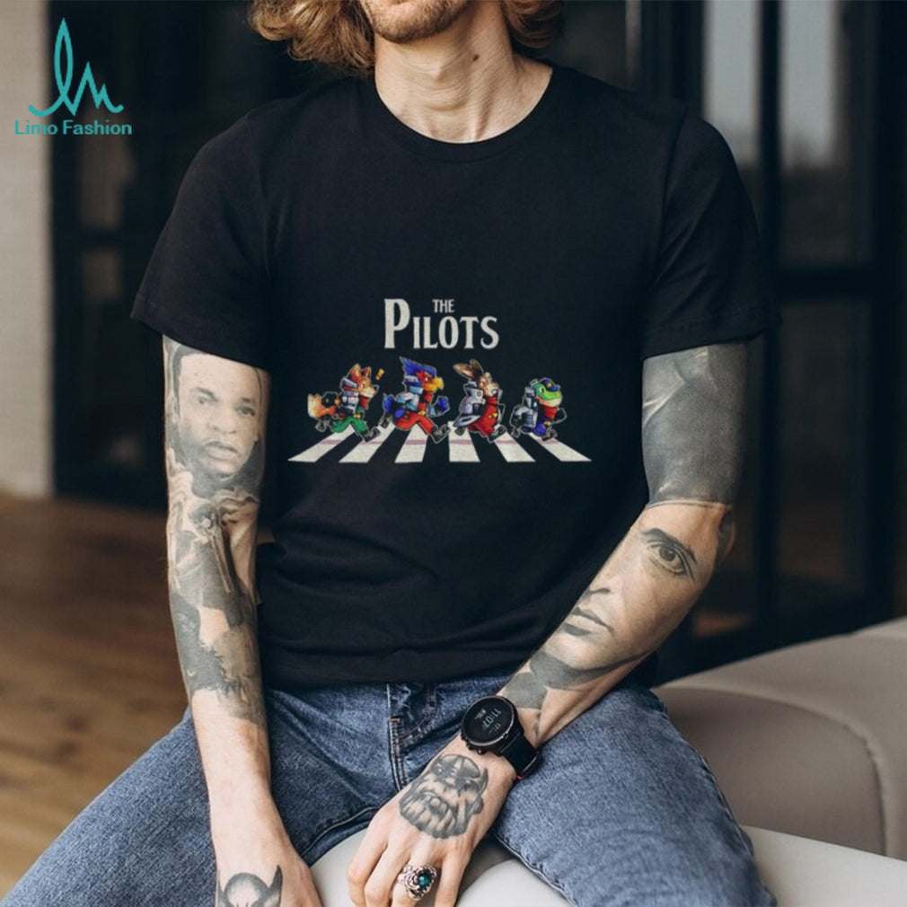 Star Fox Abbey Road The Pilots shirt