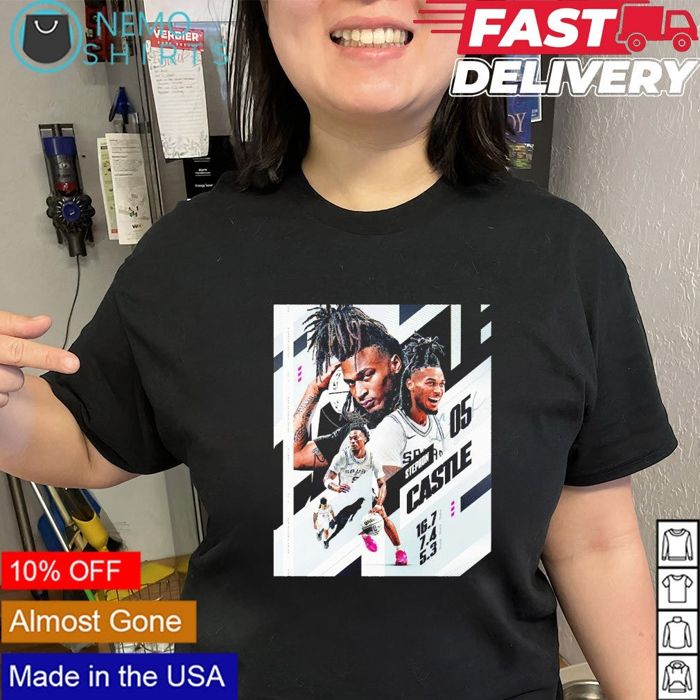 Stephon Castle San Antonio Spurs player graphic shirt