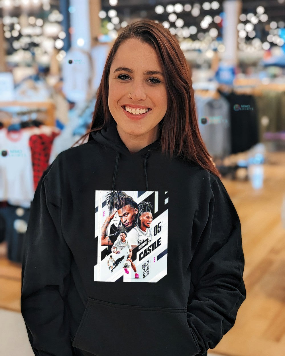 Stephon Castle San Antonio Spurs player graphic shirt