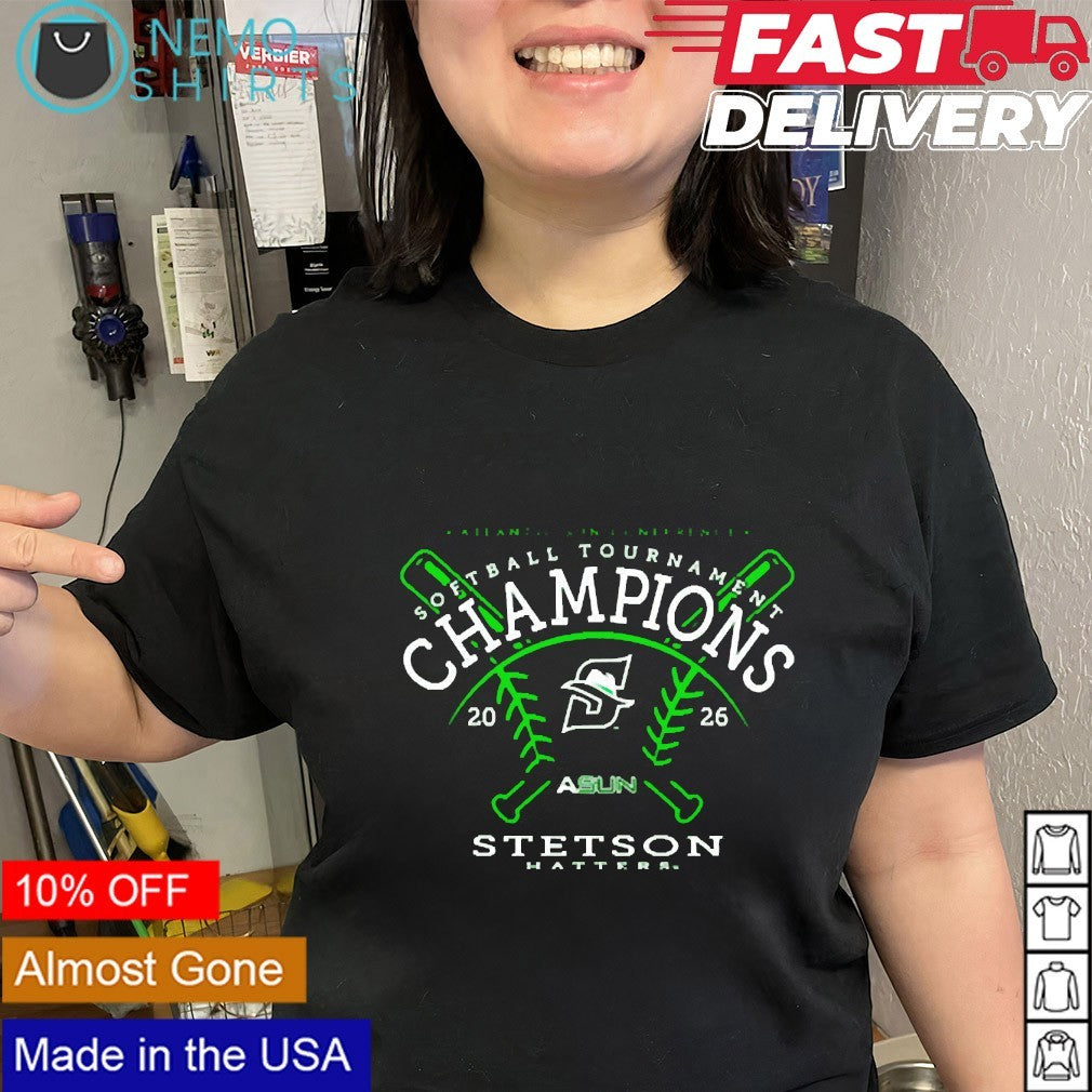 Stetson University Softball 2026 ASUN Conference Champions logo shirt