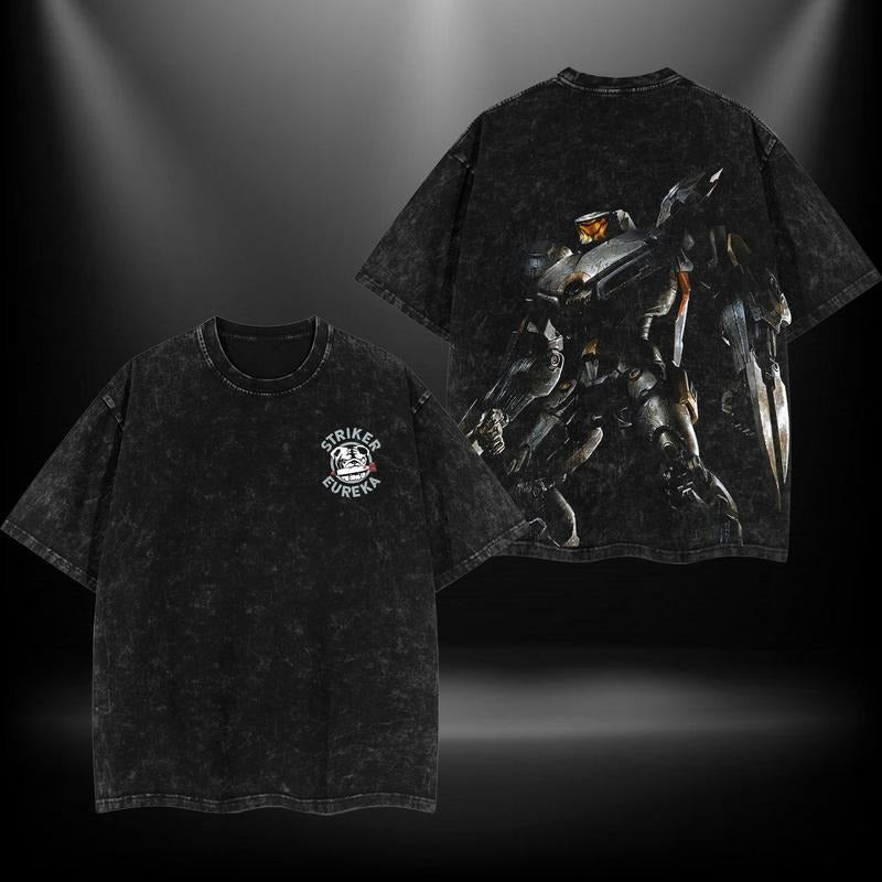 Striker Eureka Pacific Rim Double Printed Oversize Acid Washed Tv Show Bat Brand Lover Movie Lover (1)