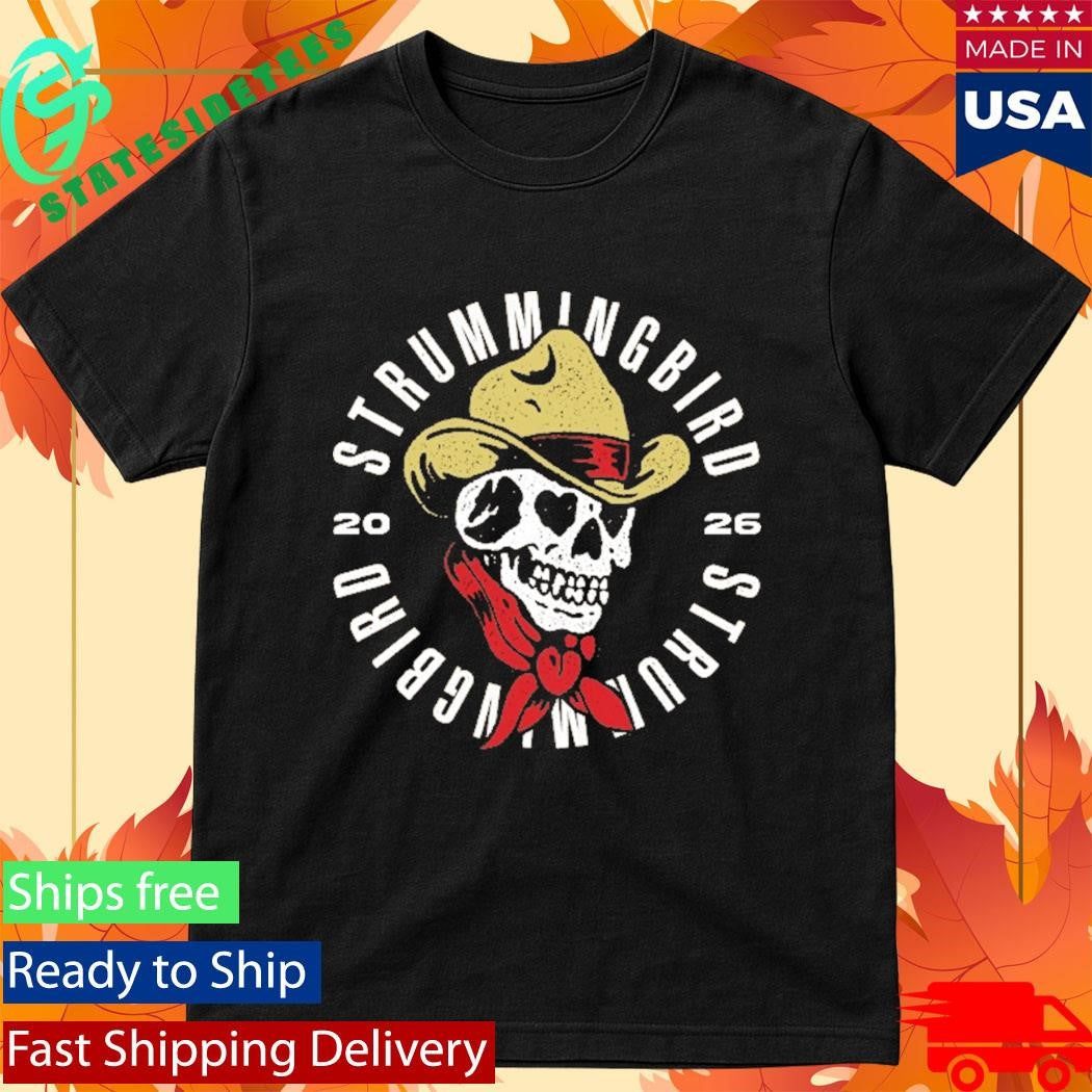 Strummingbird 2026 Festival Exclusive Merch In Australia On 10 17 And 18 October 2026 Skull Cowboy T-Shirt