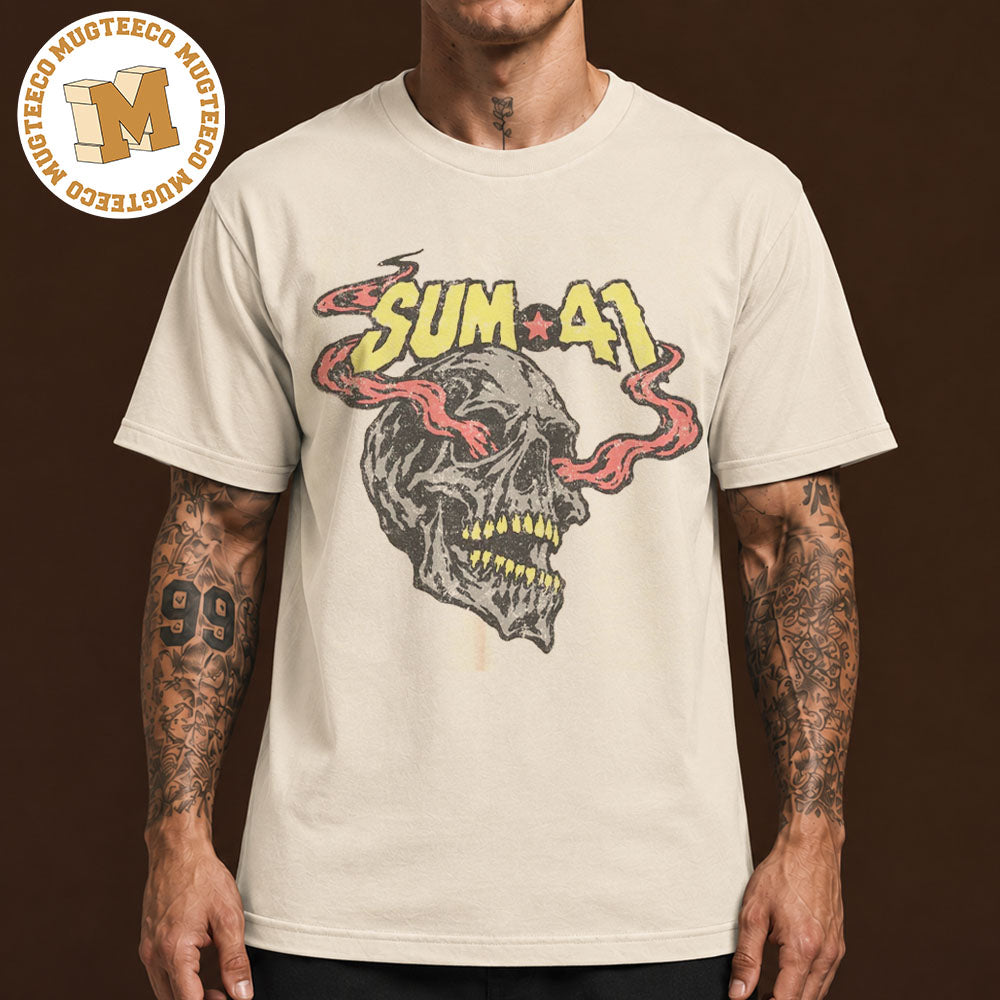 Sum 41 Merch Tee Skull Fire Unisex T-Shirt