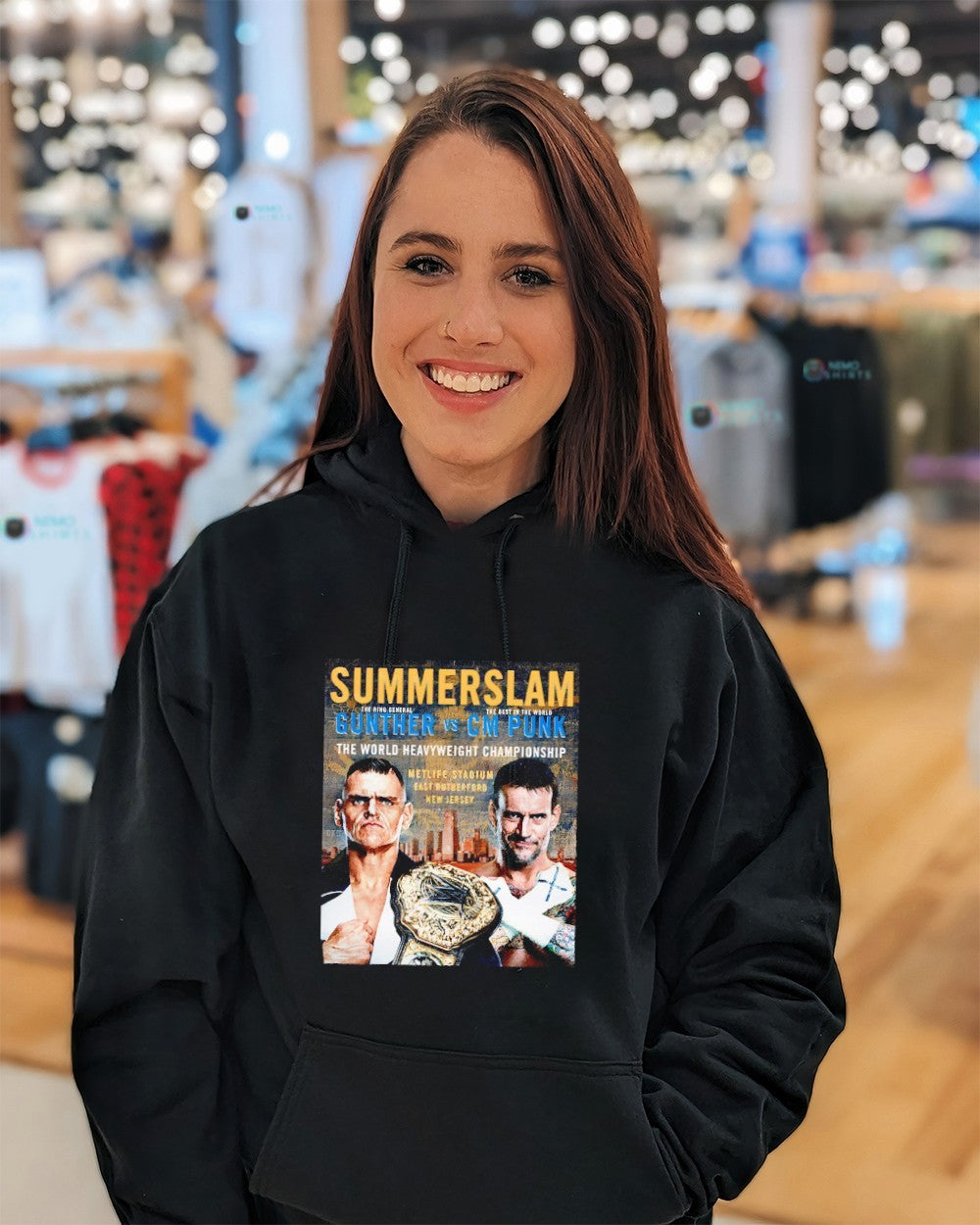 Summerslam Gunther vs CM Punk the world heavyweight championship shirt