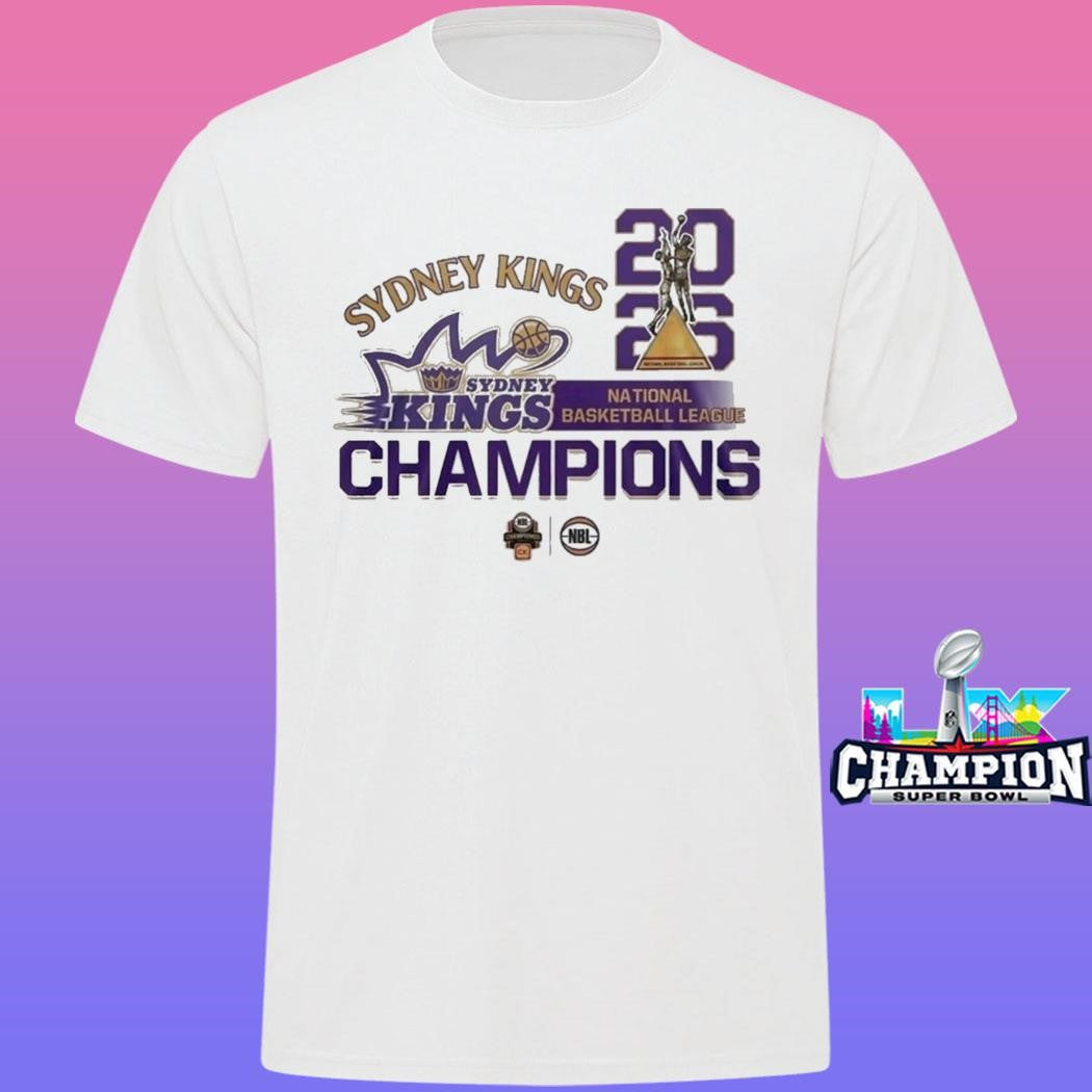Sydney Kings 2026 Nbl Sydney Kings National Basketball League Champions Shirt