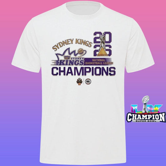 Sydney Kings 2026 Nbl Sydney Kings National Basketball League Champions Shirt