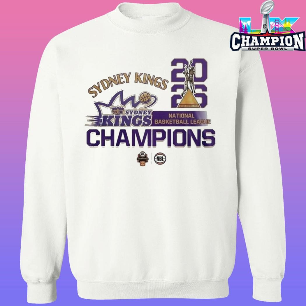Sydney Kings 2026 Nbl Sydney Kings National Basketball League Champions Shirt