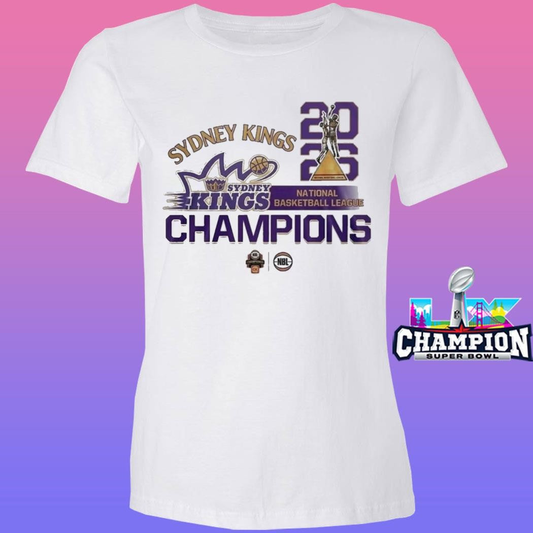 Sydney Kings 2026 Nbl Sydney Kings National Basketball League Champions Shirt