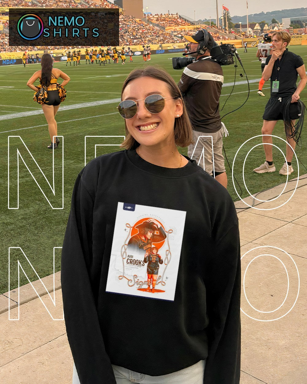 Audi Crooks Oklahoma State Cowgirls basketball signed player shirt