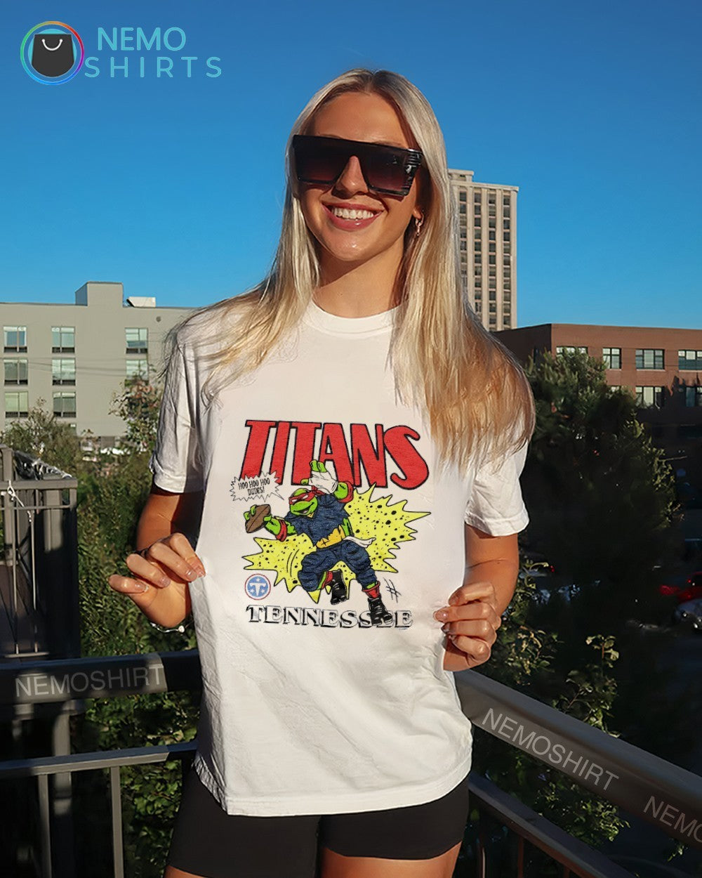 TMNT Raphael x Tennessee Titans shirt