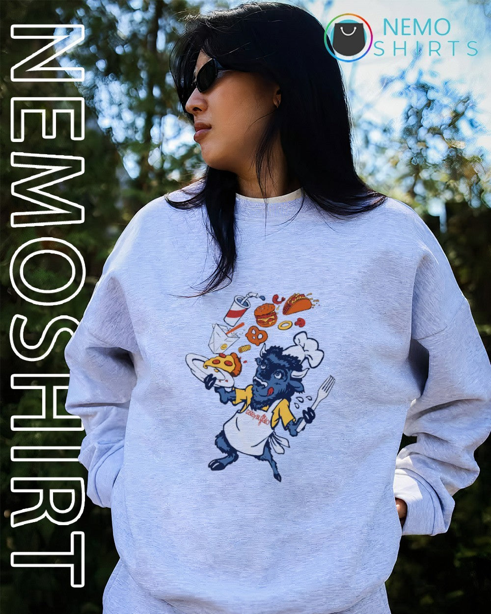 Taste of Buffalo festival mascot shirt