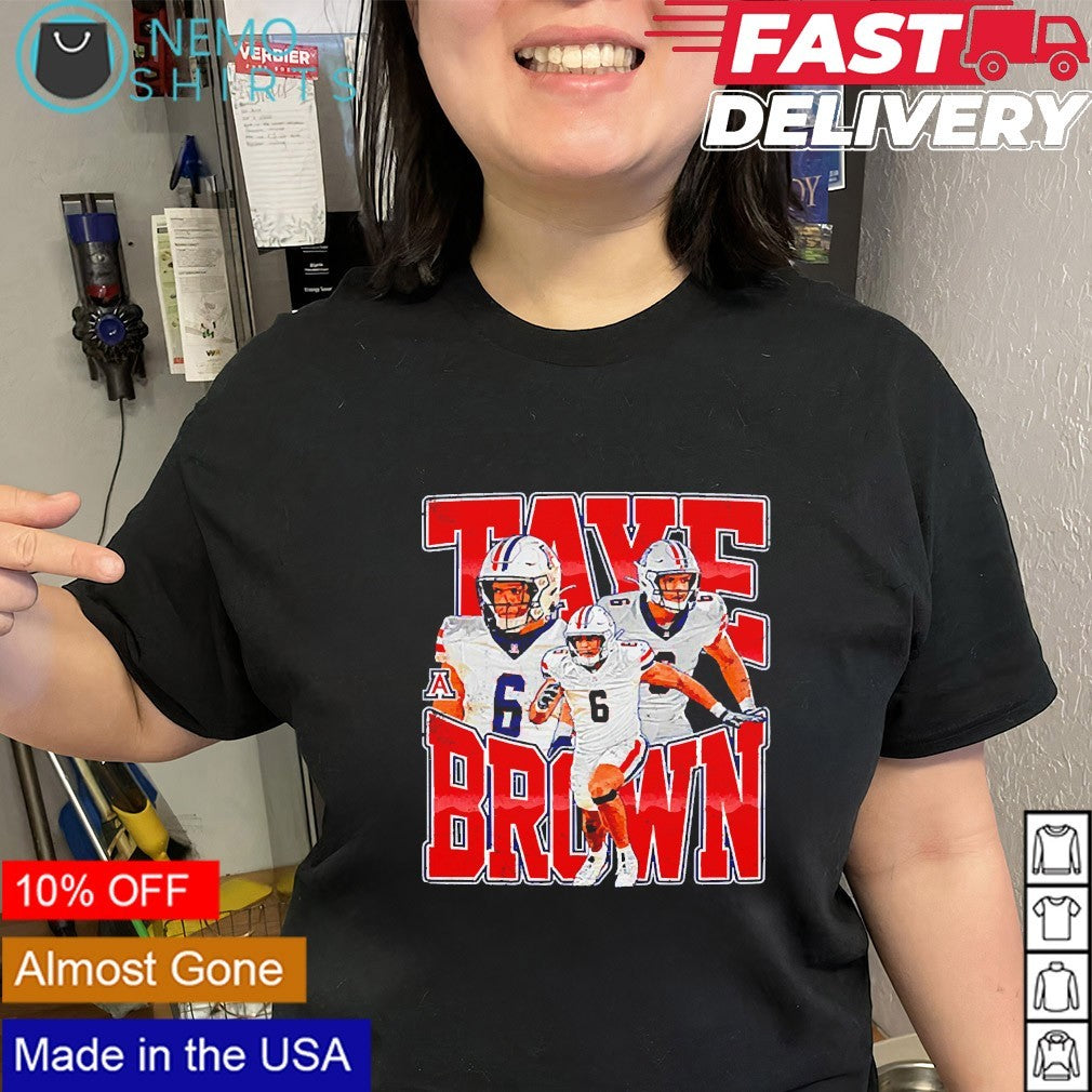 Taye Brown Arizona Wildcats football player collage shirt