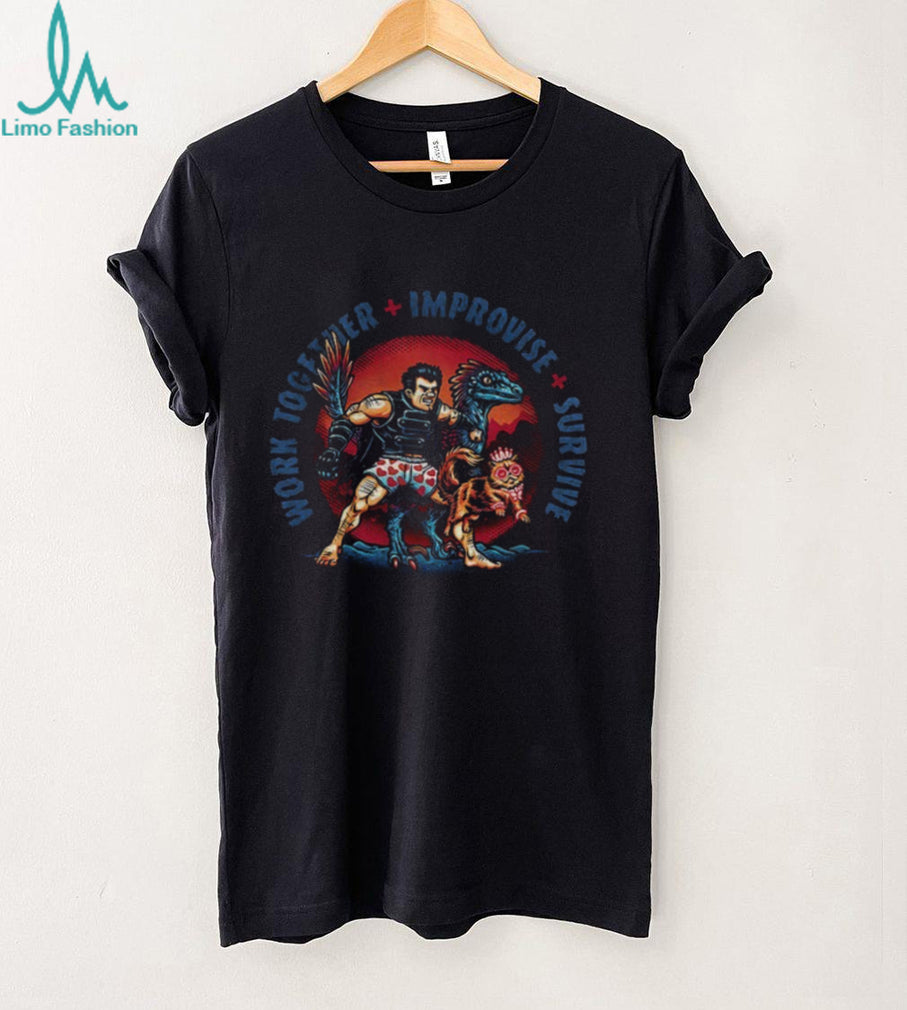 Team Survival Work Together Improvise Survive Dungeon Crawler Carl shirt