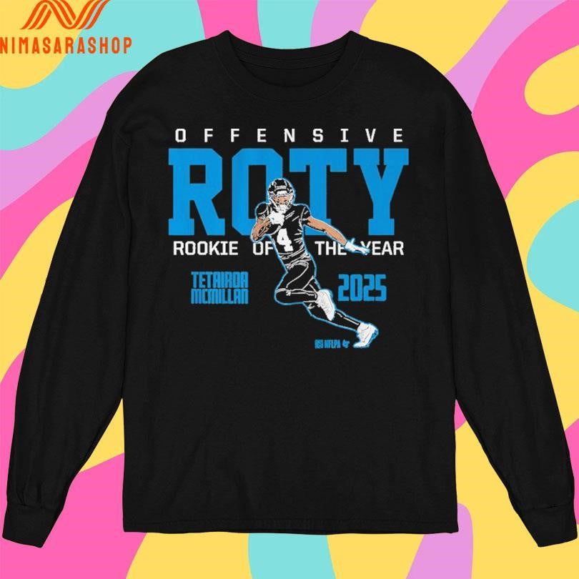 Tetairoa Mcmillan Carolina Panthers 2025 Offensive Roty Rookie Of The Year
