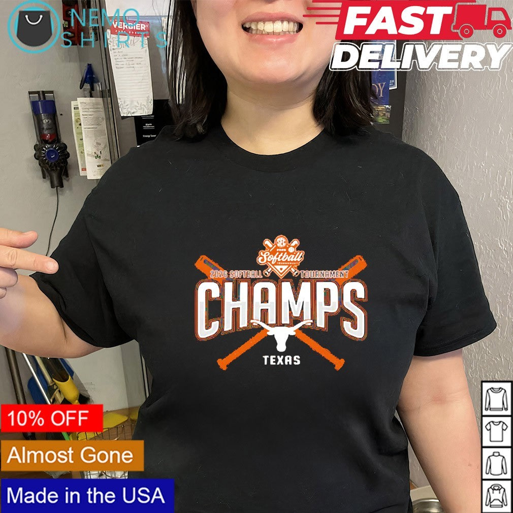 Texas Longhorns 2026 SEC Softball Tournament Champions logo shirt