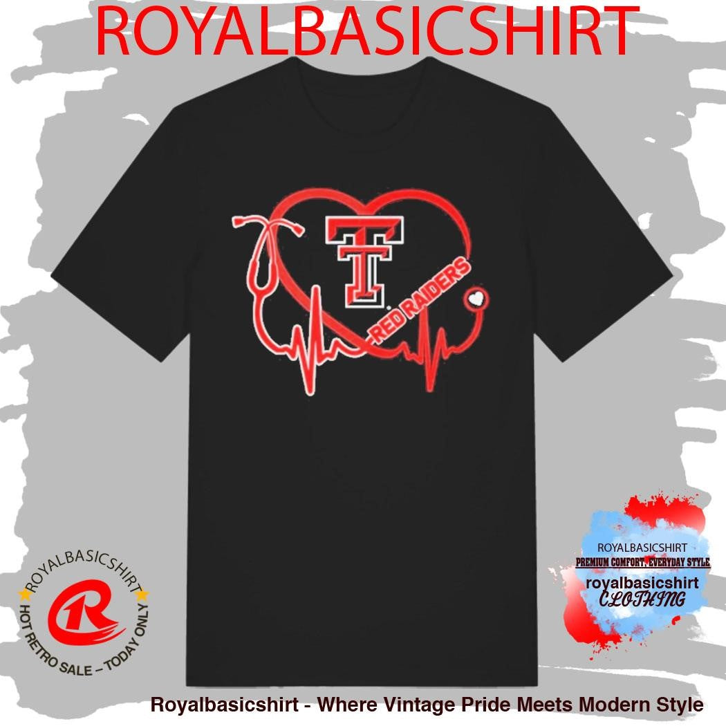 Texas Tech Red Raiders Fearless Nurses Heart Shirt