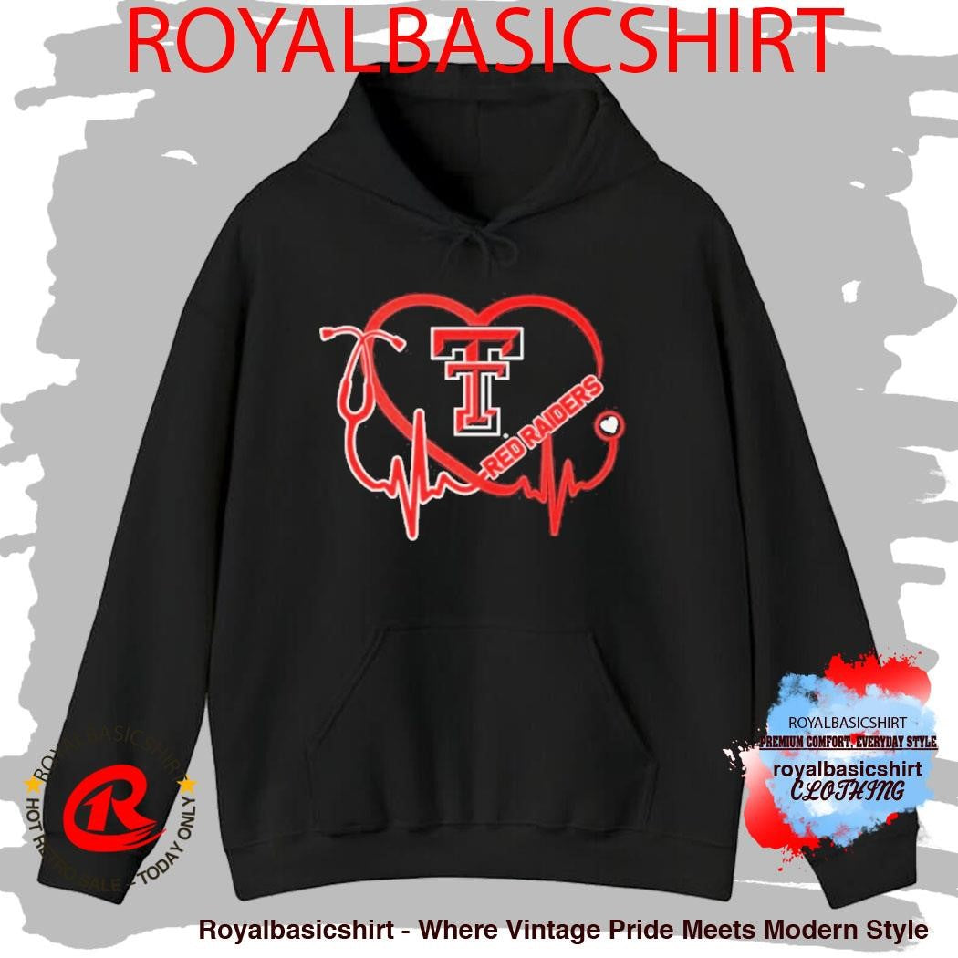 Texas Tech Red Raiders Fearless Nurses Heart Shirt