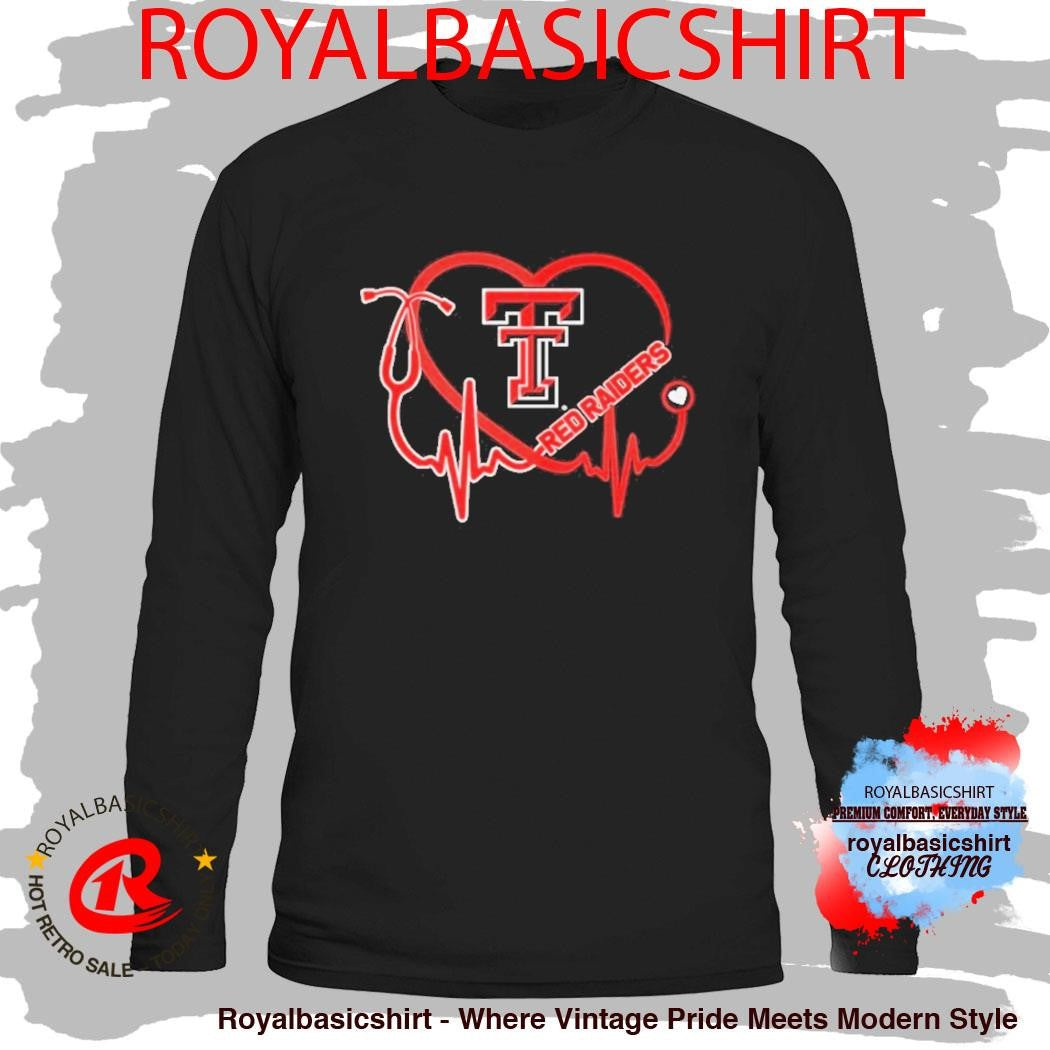 Texas Tech Red Raiders Fearless Nurses Heart Shirt