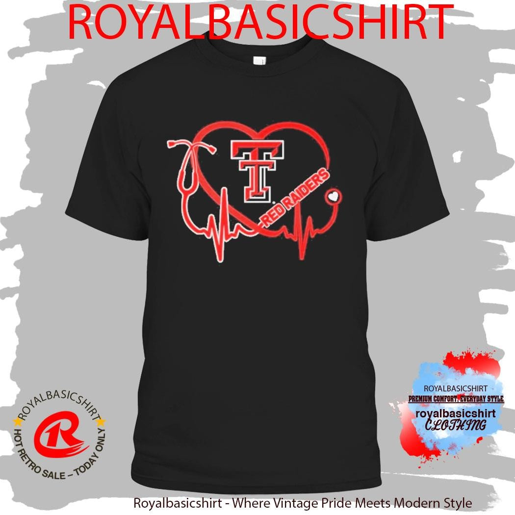 Texas Tech Red Raiders Fearless Nurses Heart Shirt