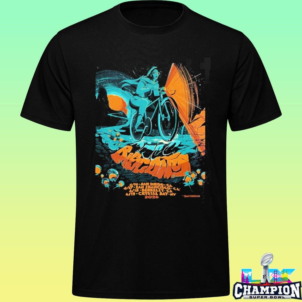 The Disco Biscuits Bicycle Day West Coast 2026 Tour California And Nevada Dates From April 16 To 19 2026 Shirt