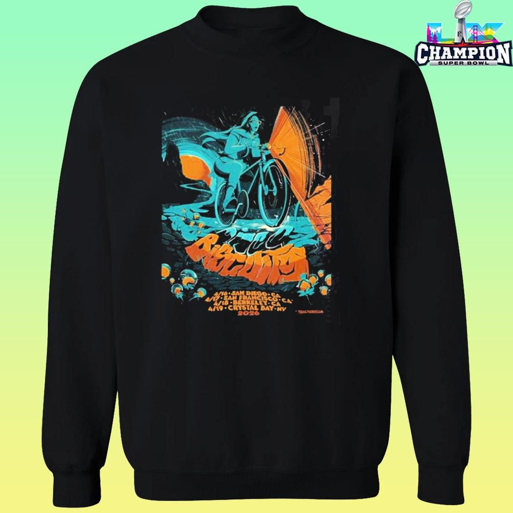 The Disco Biscuits Bicycle Day West Coast 2026 Tour California And Nevada Dates From April 16 To 19 2026 Shirt