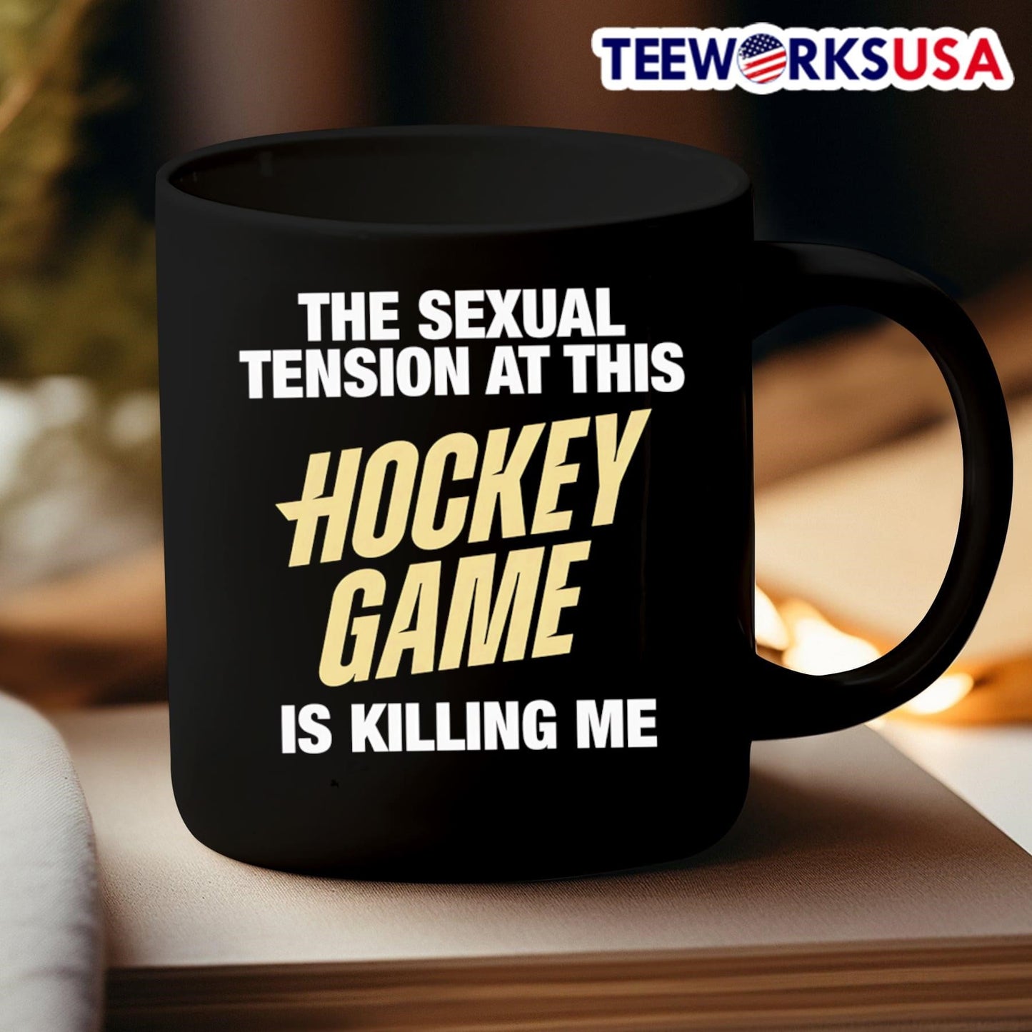 The Sexual Tension At This Hockey Game Is Killing Me Shirt