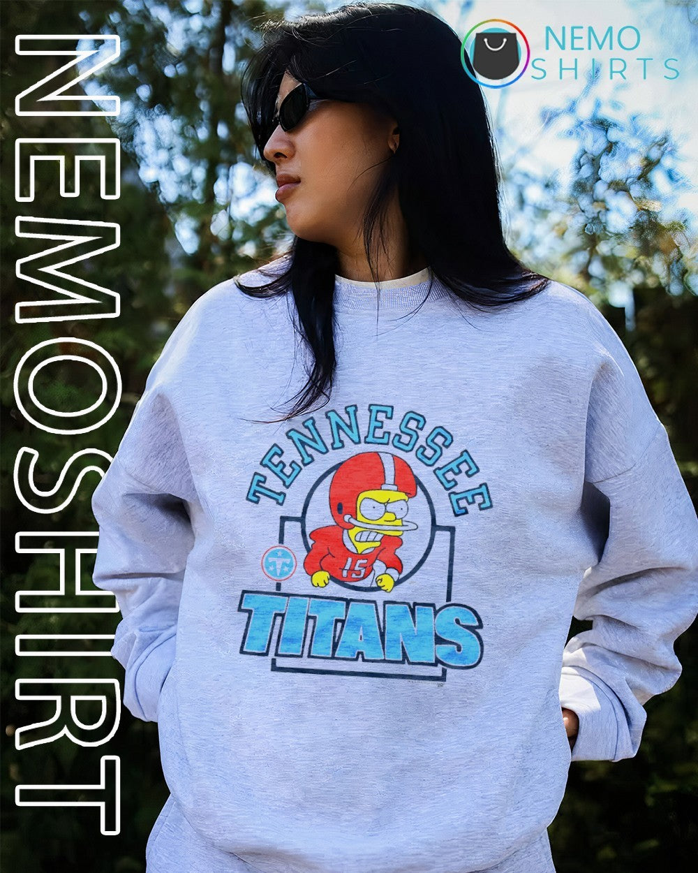 The Simpsons Bart x Tennessee Titans shirt
